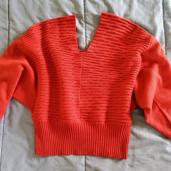 Vintage Boutique Cropped Oversized knit loose fit Cozy Bohemian Chunky Sweater - Picture 10 of 16